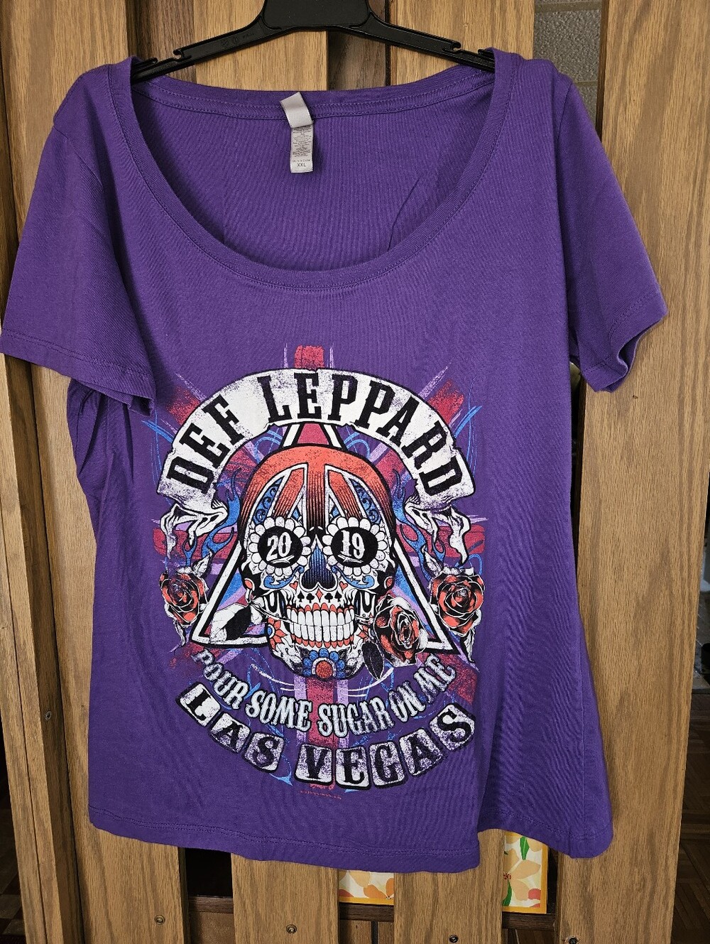 Next Level Apparel Sz XXL Def Leppard 2019 "Pour Some Sugar On Me" Graphic Tee